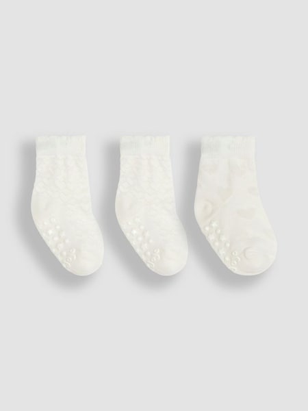 Cream 3-Pack Heart Socks (Q80322) | €12.50