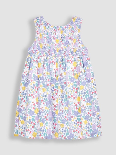 Lilac Purple Duck Floral Smocked Dress (Q80664) | €38.50
