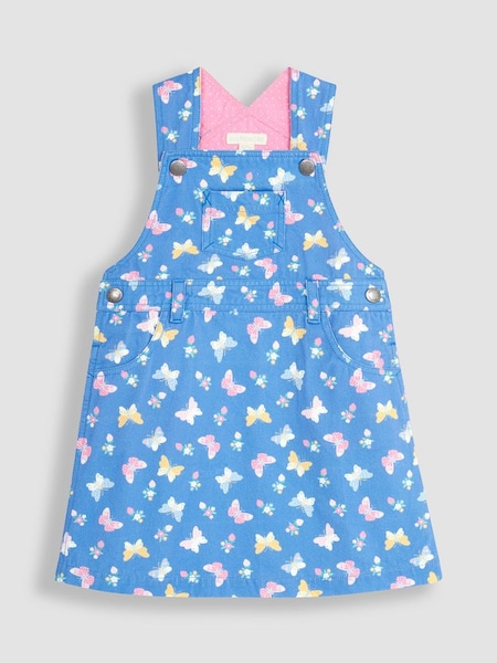 Blue Butterfly & Dragonfly Twill Dungaree Dress (Q80758) | €21