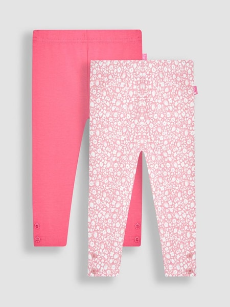 Coral Strawberry Ditsy Floral & Pink 2-Pack Leggings (Q80941) | €35