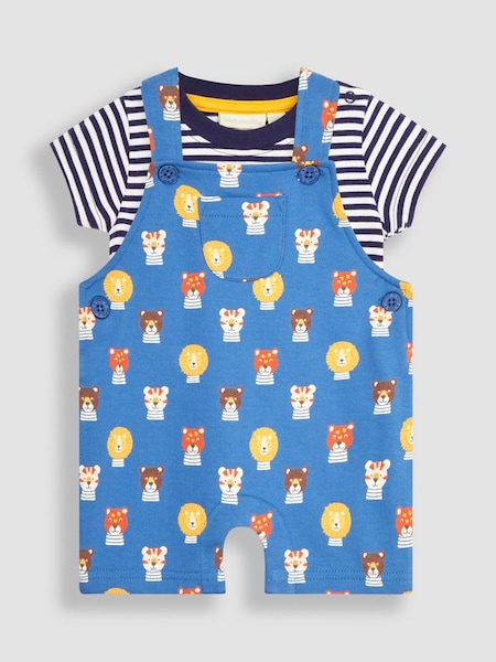 Denim Blue Safari Cat Dungarees & T-Shirt 2-Piece Set (Q81745) | €35.50
