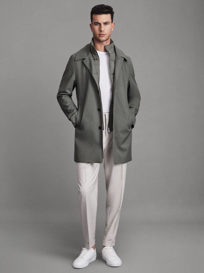Green Coats Jackets for Men Overshirts Trucker Jackets