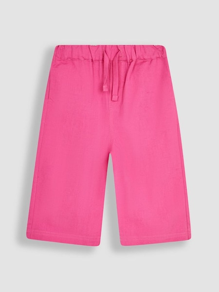 Fuchsia Cotton Linen Summer Trousers (Q82999) | €23.50