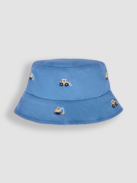 Blue Digger Tractor Embroidered Twill Sun Hat (Q83121) | €22