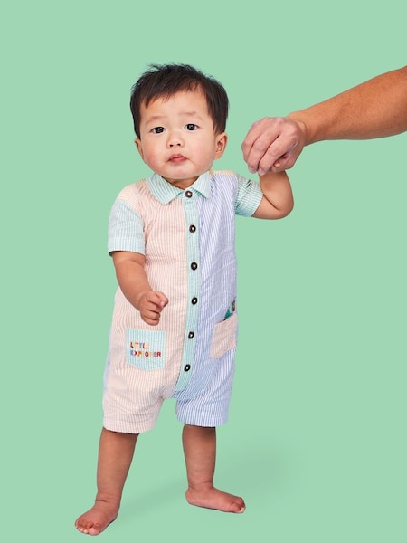 Green The Very Hungry Caterpillar Embroidered Romper (Q83141) | €34