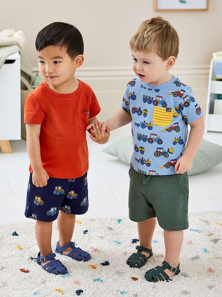 Navy Blue Tractor 2-Pack Printed Shorts (Q83155) | €26