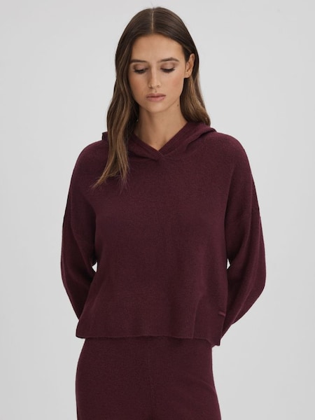 Calvin Klein Underwear Knitted Hoodie in Tawny Port (Q85256) | €95