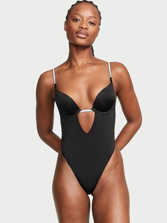 Victoria secret black bodysuit discount