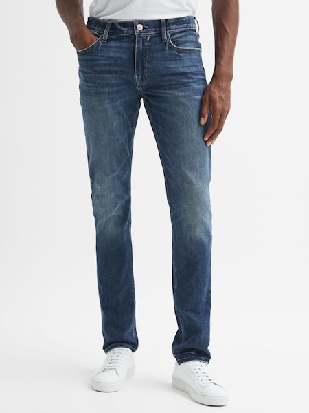 Paige High Slim Fit Stretch Jeans in Parks Blue (Q87432) | HK$3,610
