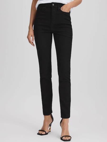 Good American - Zwarte skinny jeans met zeer hoge taille (Q91832) | € 195