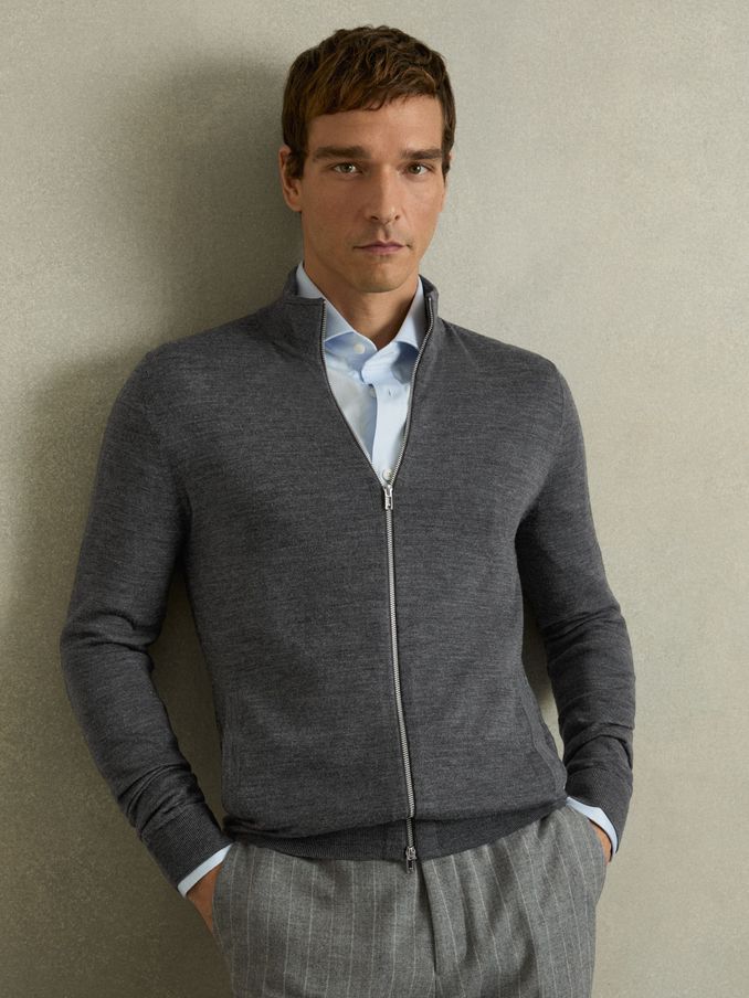 Grey colour jacket on sale
