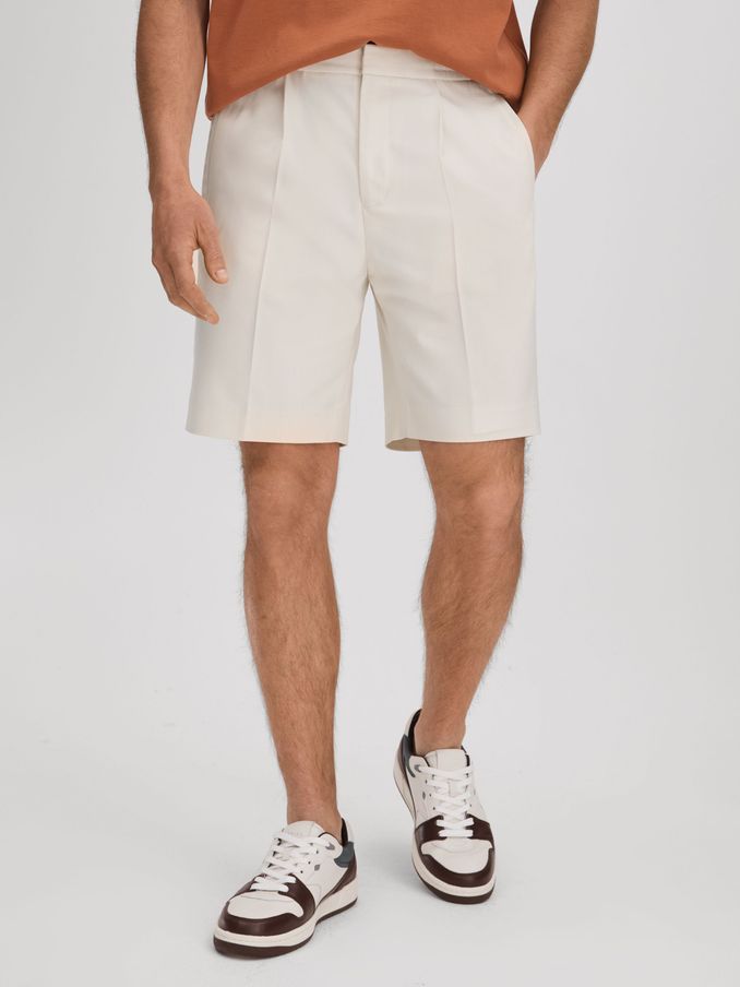 White smart shorts sales