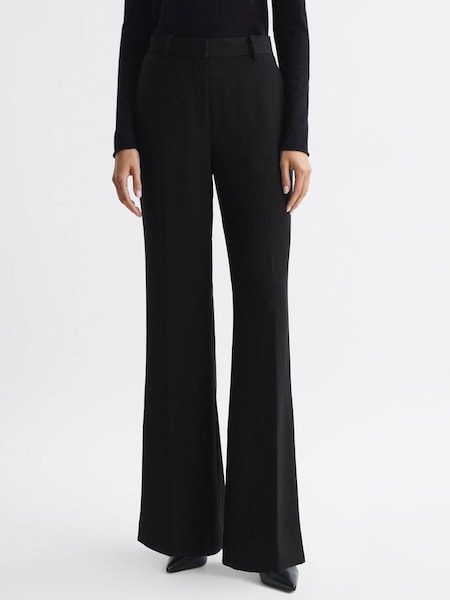 Wide Leg Suit Trousers in Black (Q94239) | HK$2,260