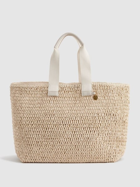 Woven Tote Bag in Natural (Q99121) | €140