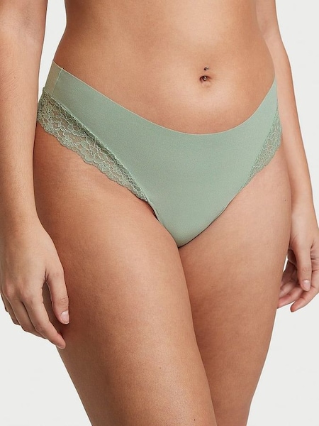 Seasalt Green Posey Lace Thong Knickers (Q99661) | €10.50