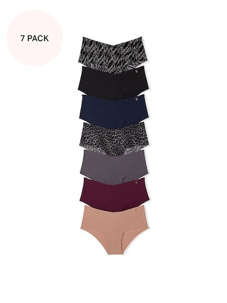 Black/Blue/Grey/Red/Nude Cheeky No Show Knickers Multipack (Q99670) | €40