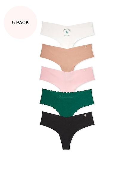 White/Nude/Pink/Green/Black Thong Knickers Multipack (Q99720) | €29