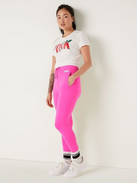 Pink High Waist Full Length Legging (QU4815) | €18.50