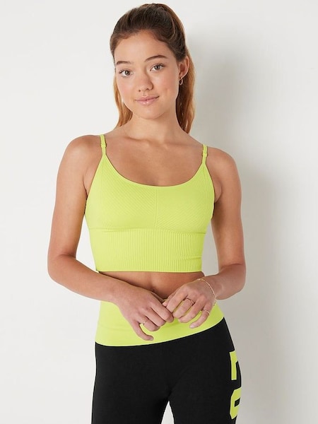 Green Spring Seamless Lightly Lined Sports Crop Top (R34654) | €15.50