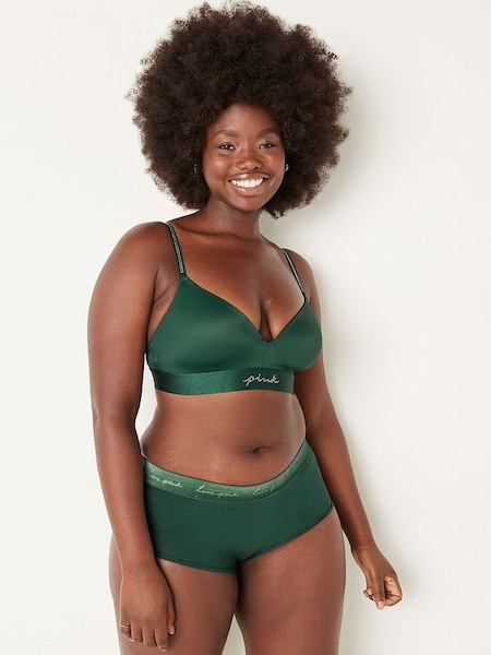 Satin Green Smooth Lightly Lined Non Wired T-Shirt Bra (R71365) | €17 - €19.50
