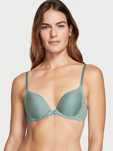 Sage Dust Green Smooth Push Up Bra Bra with Lace (R74612) | €27