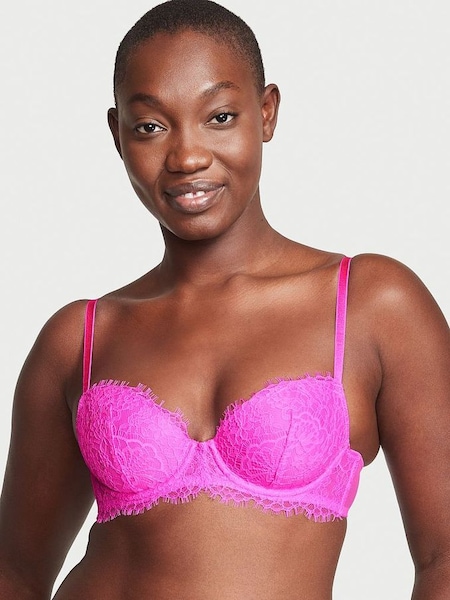Pink Berry Lace Lightly Lined Demi Bra (R74635) | €22