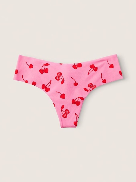 Cherry Hearts Pink No Show Thong Knickers (R74636) | €4.50