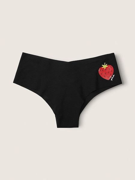 Pure Black with Graphic Black No Show Cheeky Knickers (R74654) | €10.50