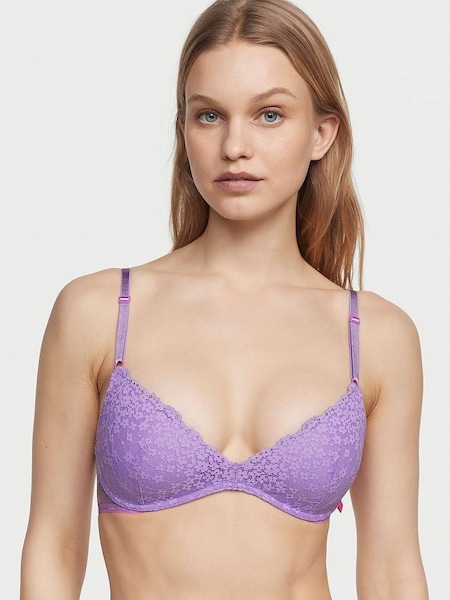 Secret Crush Purple Lace Non Wired Push Up Bra (R74914) | €19.50