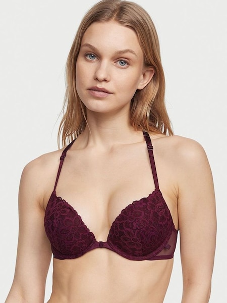 Kir Red Lace Front Fastening Lightly Lined T-Shirt Bra (R74964) | €22
