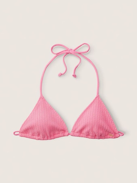 Dreamy Pink Triangle Crinkle Bikini Top (R80655) | €22.50