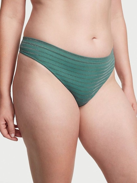 French Sage Green Gold Smooth Thong Knickers (R83642) | €4.50