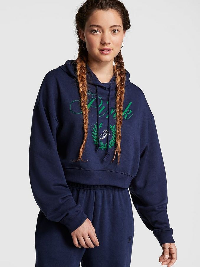 Navy blue clearance victoria secret hoodie