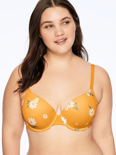 Triumph White and Yellow Daisy Smooth Lightly Lined T-Shirt Bra (R85066) | €29