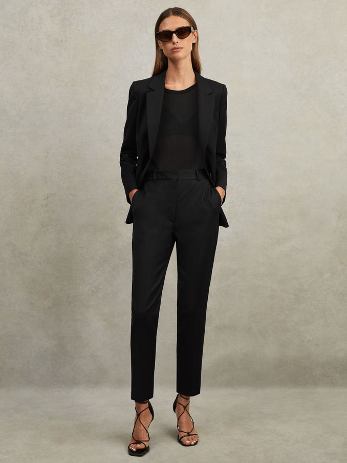 Tapered suit trousers womens outlet