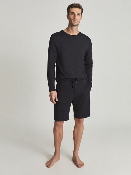 Elasticated Waist Jersey Shorts in Charcoal (T43547) | $55