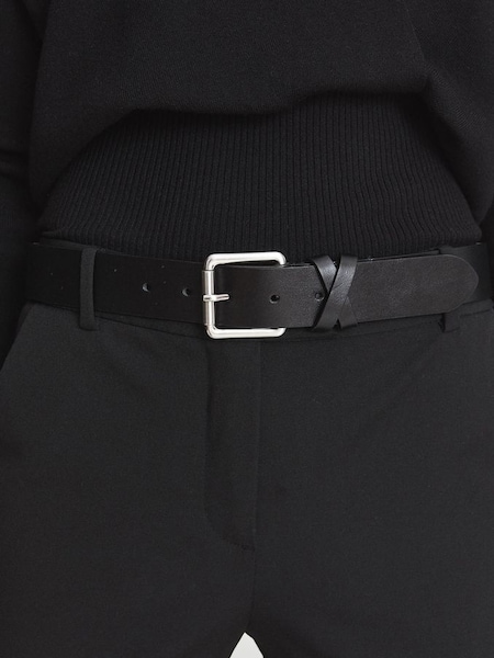 Leather Belt in Black (T57903) | CHF 40