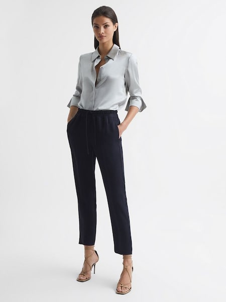 Pull On Trousers in Navy (T65716) | CHF 140
