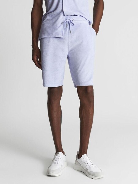 Towelling Shorts in Lilac (T84654) | SAR 385