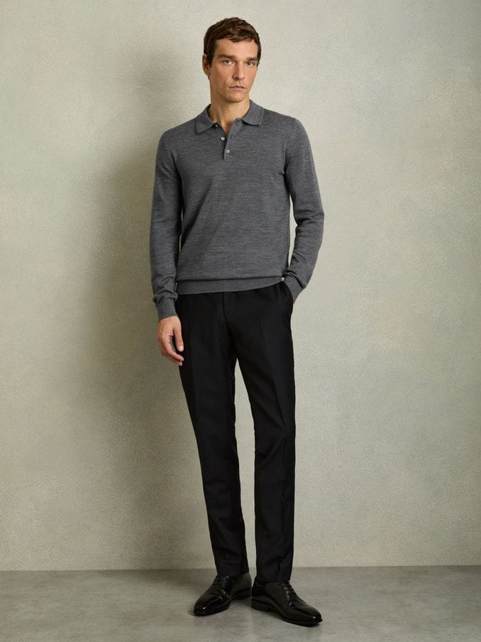 Long sleeve cotton polo deals shirts australia