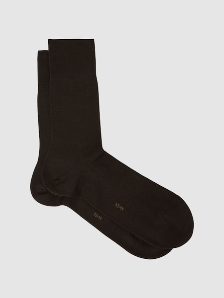 Falke Crew Socks in Brown (U11422) | $30
