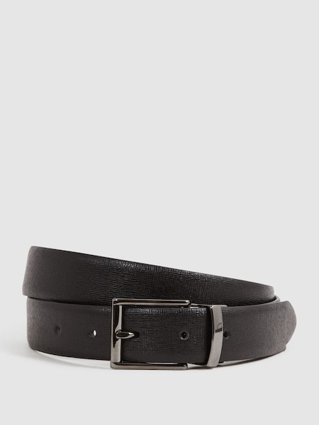 Reversible Leather Belt in Black/Brown (U32997) | SAR 315