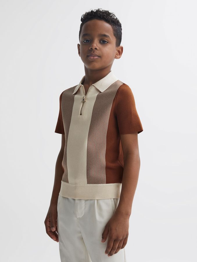 Boys knitted deals polo