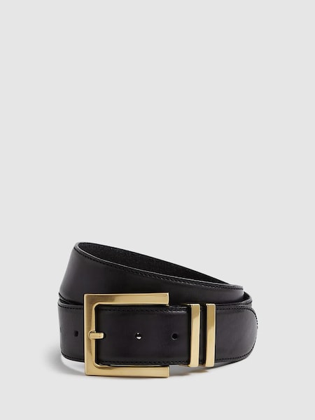 Leather Belt in Black (U65658) | $145
