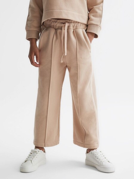 Senior Drawstring Stripe Joggers in Camel (U74330) | HK$560