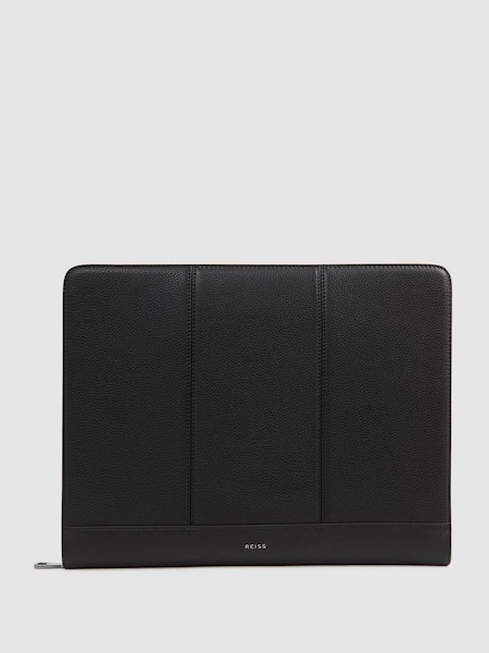 Leather Folio in Black (U78622) | $105