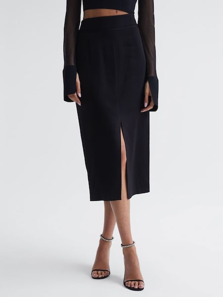 Pencil Skirt in Black (U86338) | $325