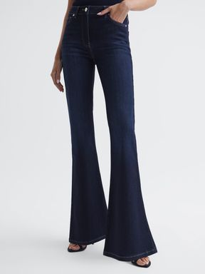 Reiss Beau Ausgestellte Skinny-Jeans mit hohem Bund