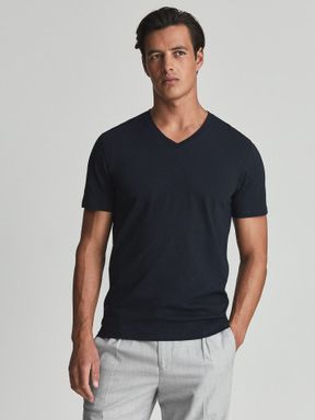 Reiss Dayton V-Neck Short Sleeve T-Shirt