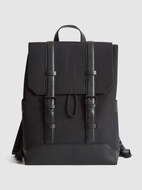 Reiss Bellingham Backpack Multi Pocket Nylon Backpack